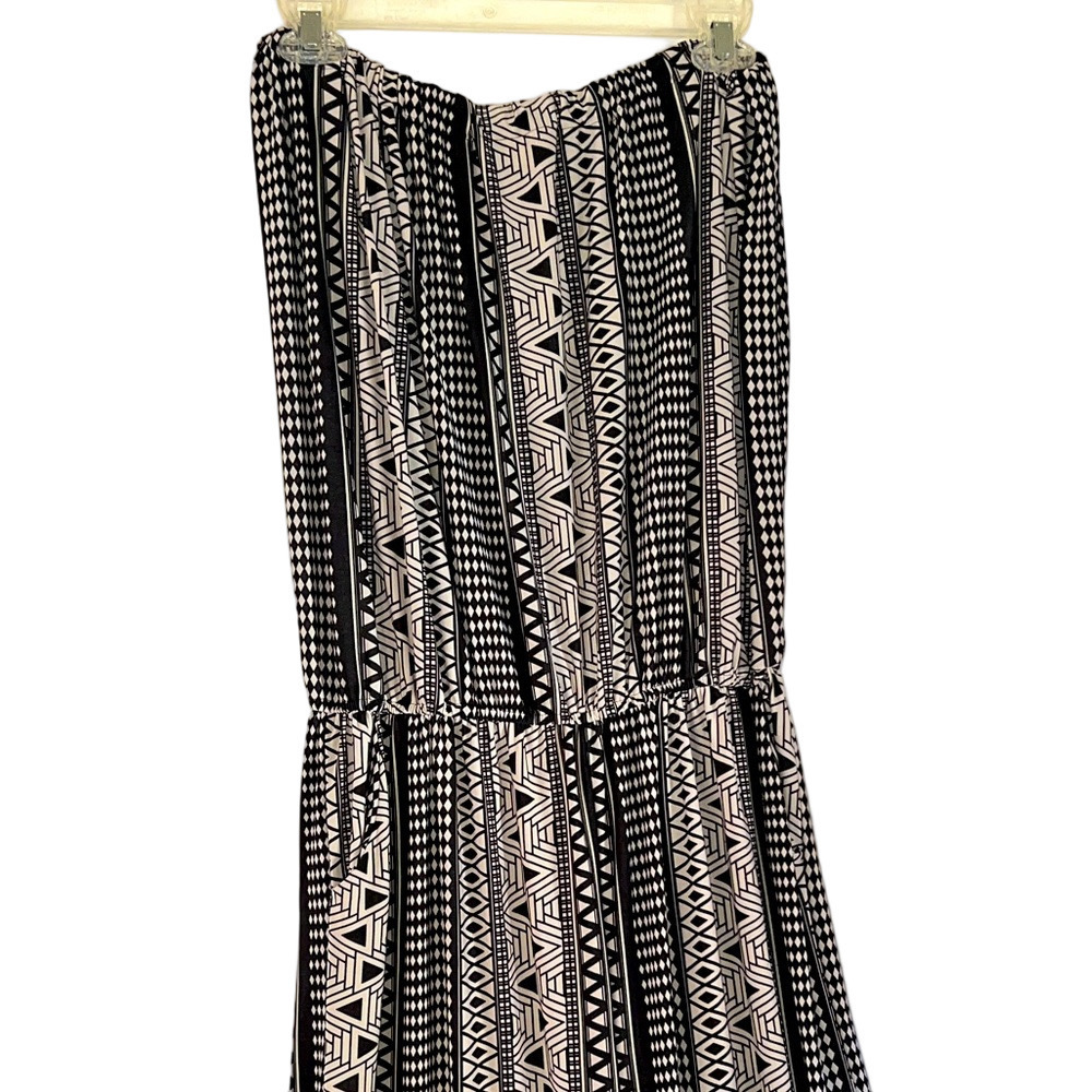 Seven Islands Chic Black & Tan Patterned Jumpsuit , Plus Size 3X - Picture 2 of 6
